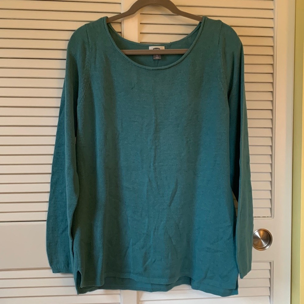 Old Navy sz L teal crewneck sweater
